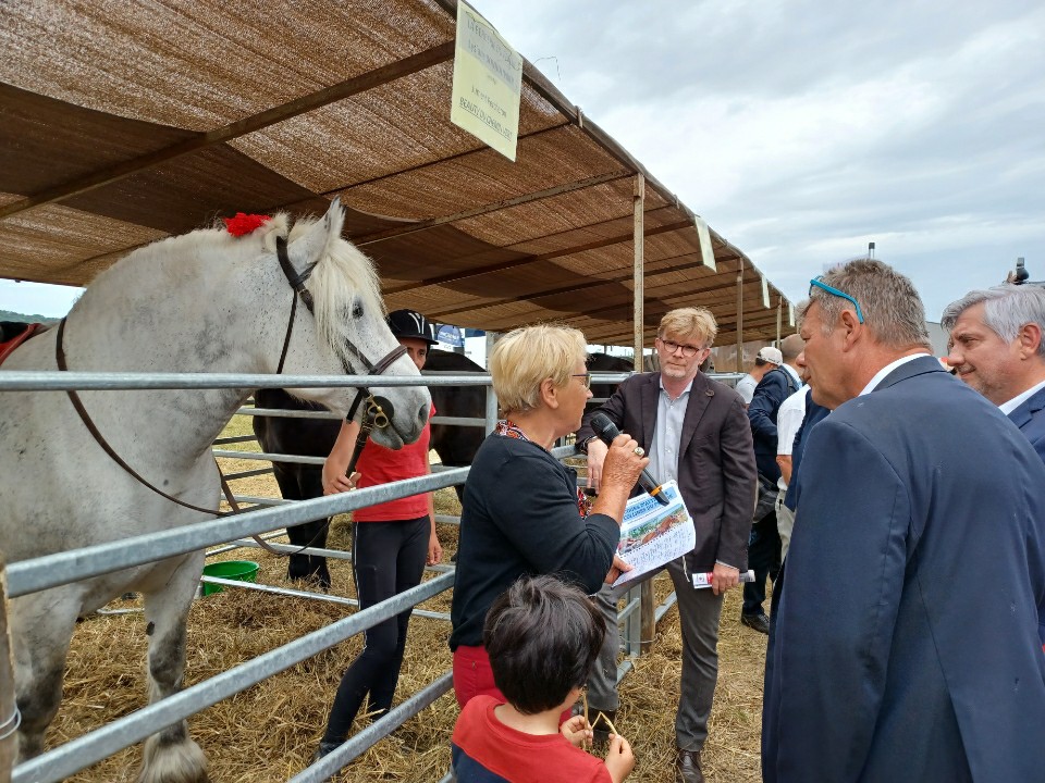 Marc Fesneau, le nouveau Ministre de l'Agriculture au Comice agricole de Moree