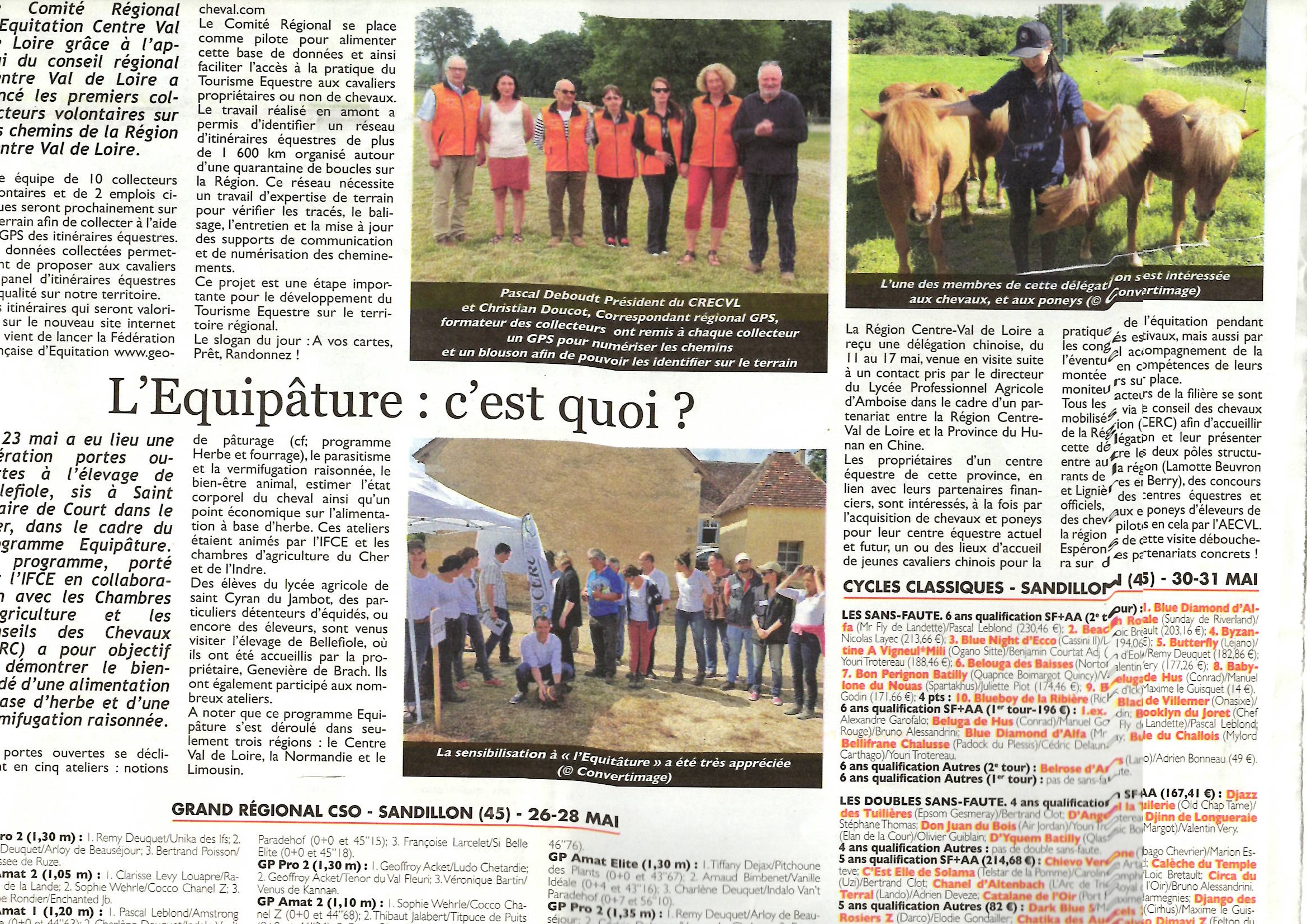 Vu dans la Presse "Le Cheval"