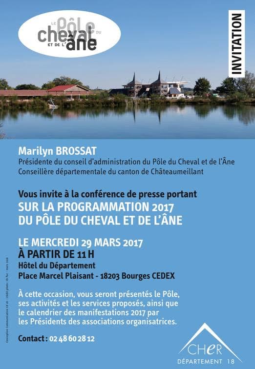 Conférence de presse au Pôle du cheval et de l'âne à Lignières