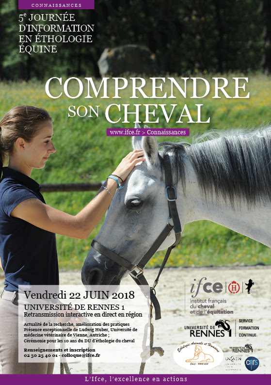 Comprendre son cheval : Journée éthologie équine 2018 Cognition et bien-être du cheval